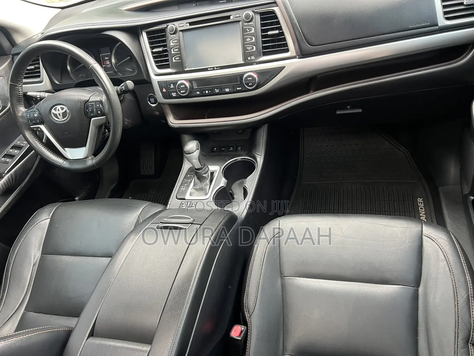 Toyota Highlander XLE V6 4x4 (3.5L 6cyl 6A) 2016 Black