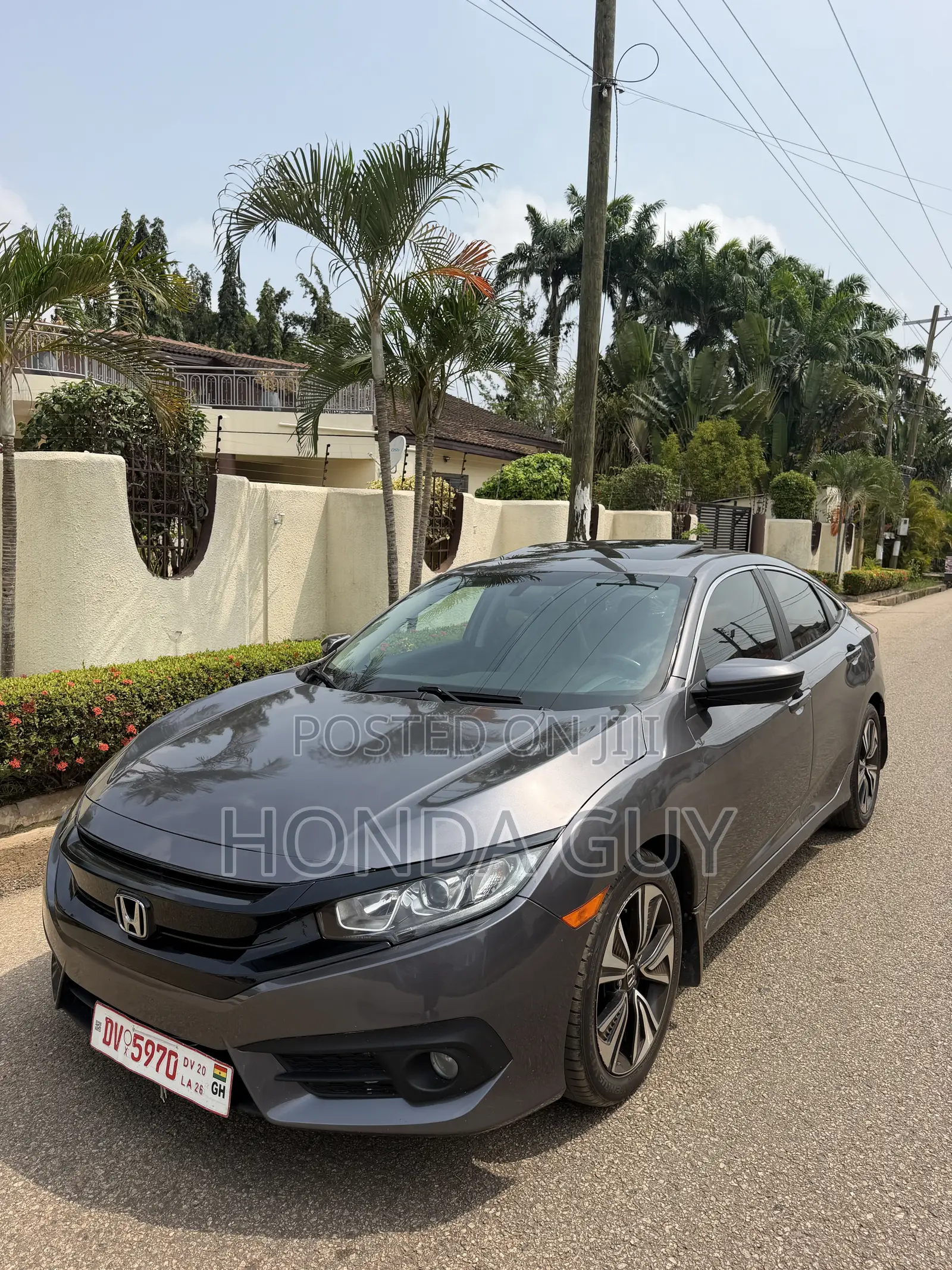 Honda Civic EX-L 4dr Sedan (1.5L 4cyl) 2016 Gray