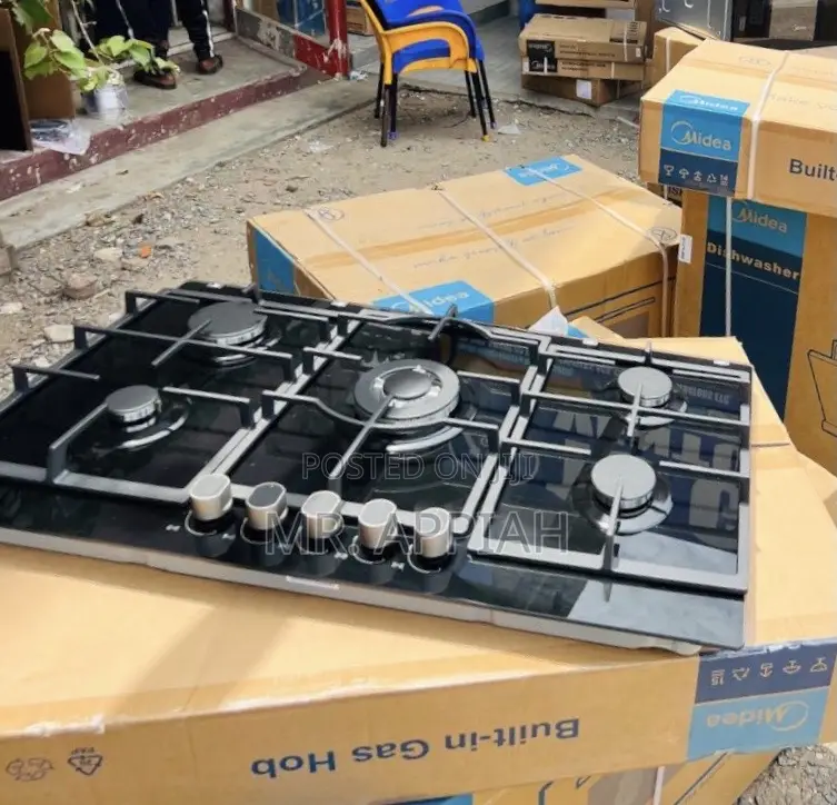 Extremely Affordable Midea 90cm Built in Tempered Glass Hob(5 Gas)