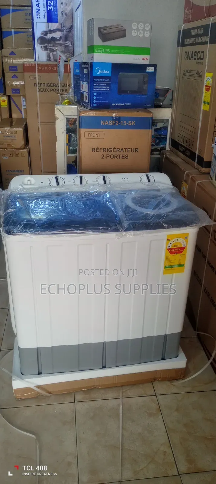 TCL 10.5kg Washing Machine/Twin Tub /Wash and Spin/Large Wash Pin