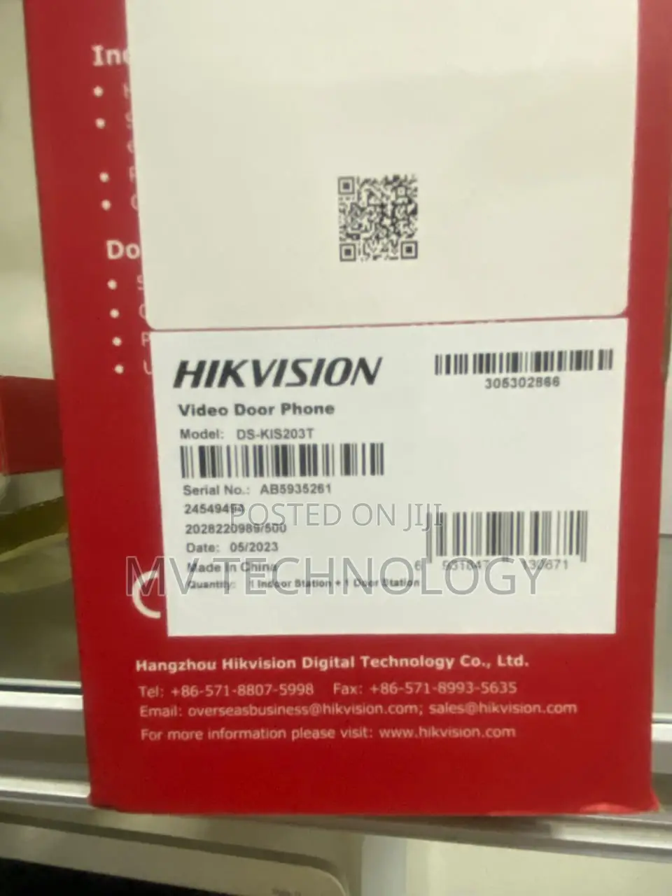 DS-KIS203T Video Door Phone