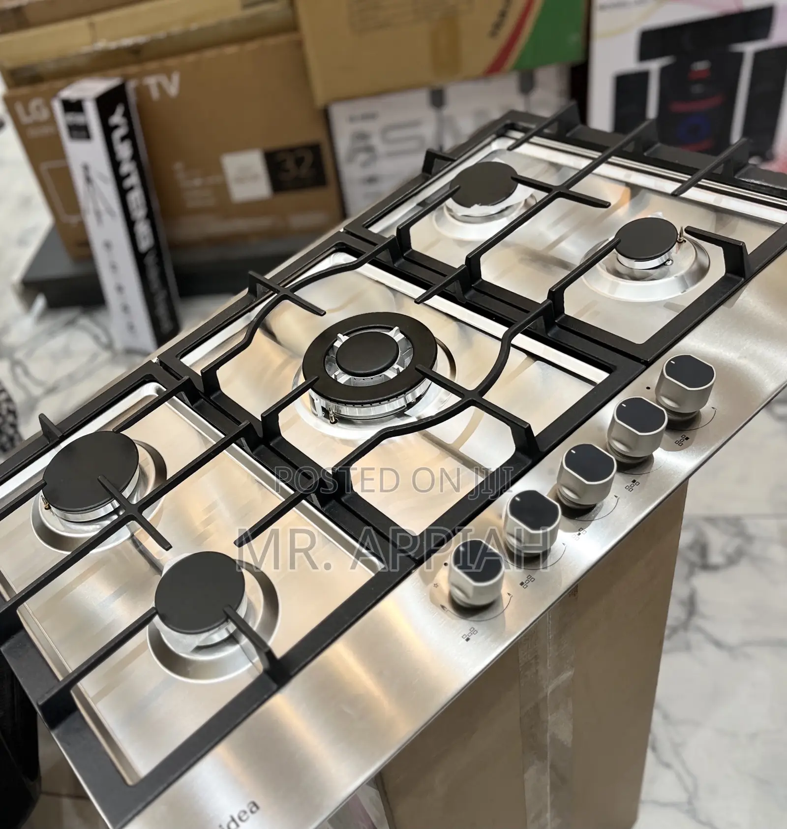 Classic Midea 90cm Auto Ignition 5 Gas Hob(Gray) 