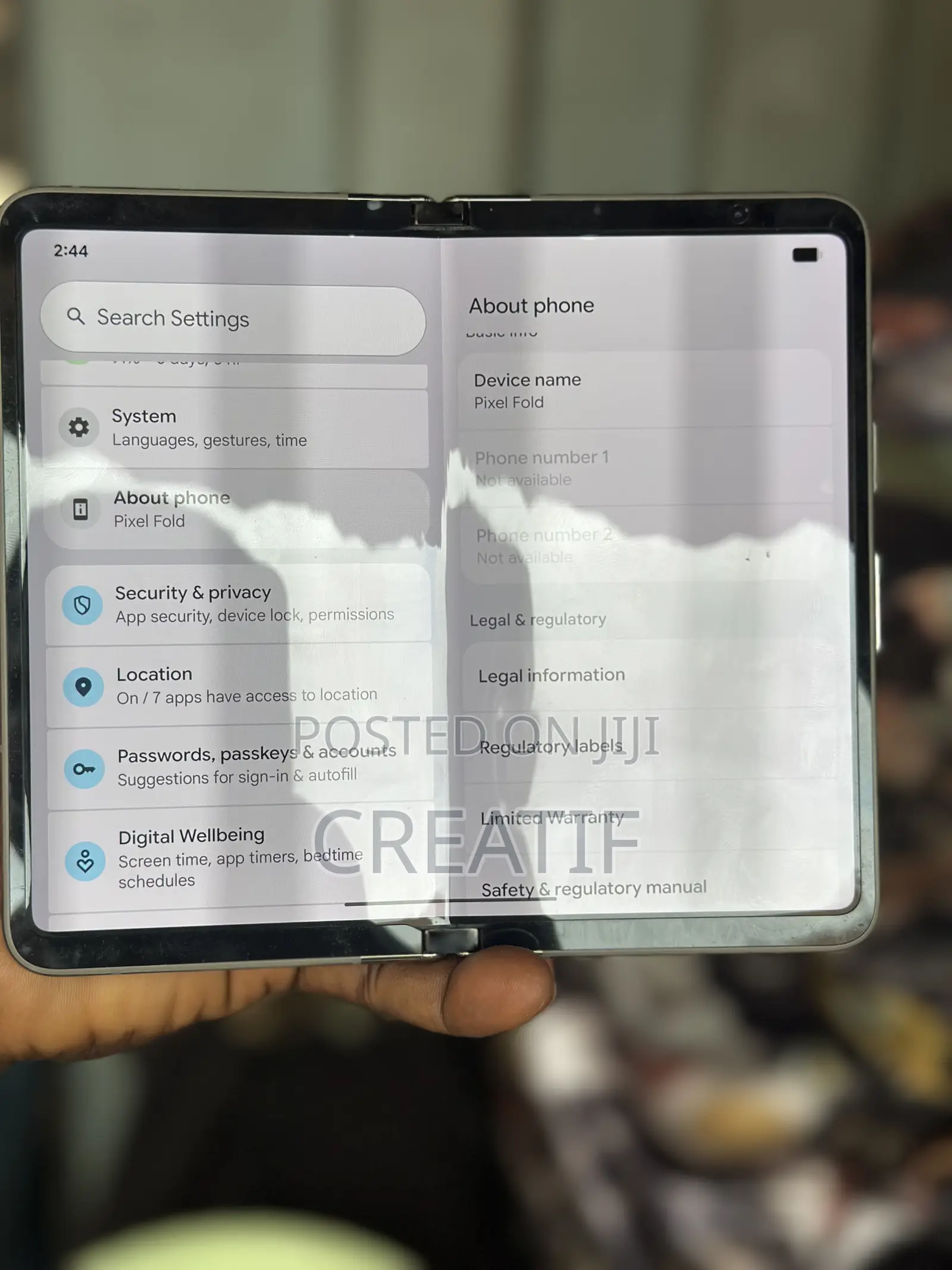 Google Pixel Fold 256 GB White