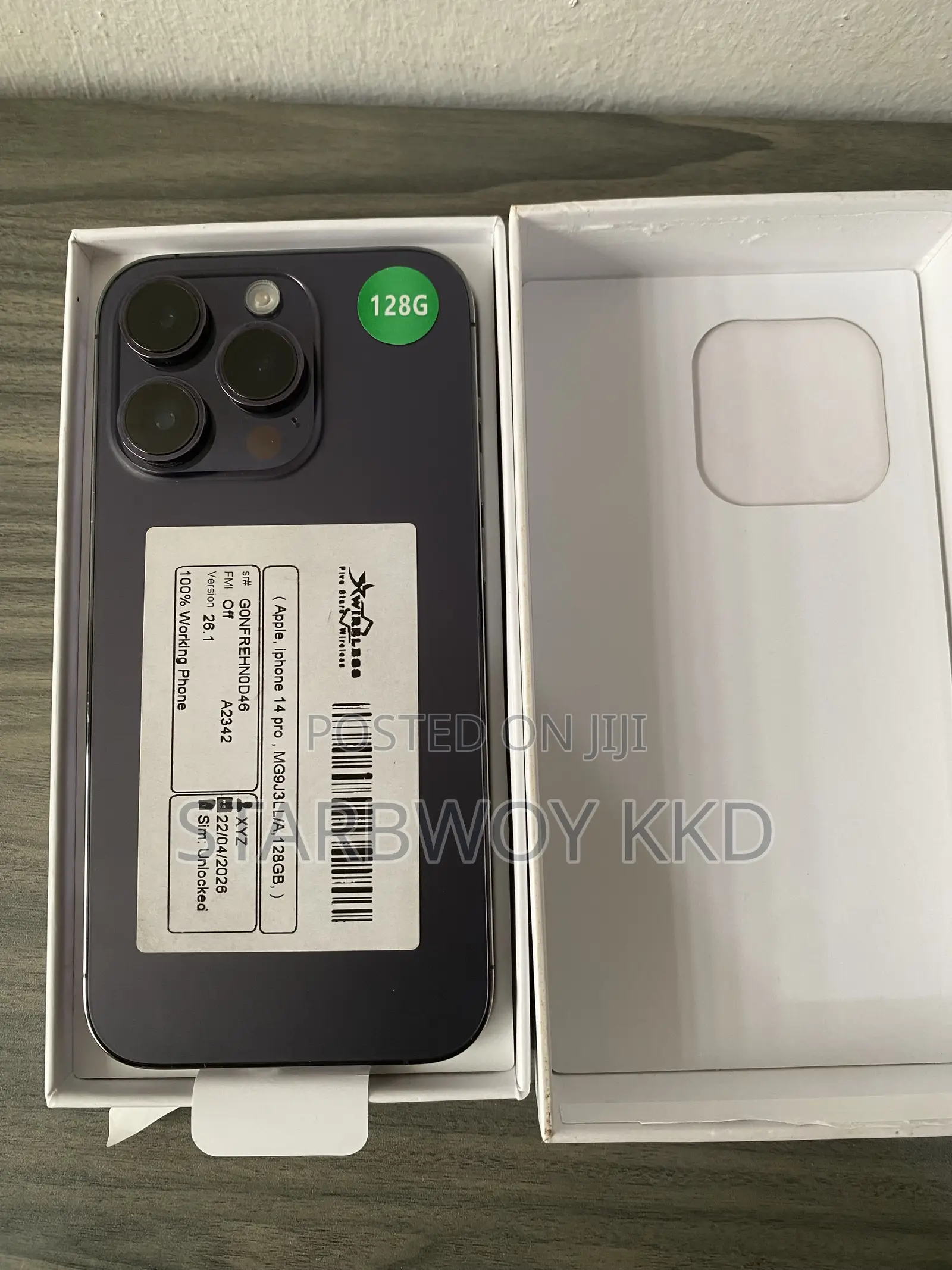 New Apple iPhone 14 Pro 128 GB Purple