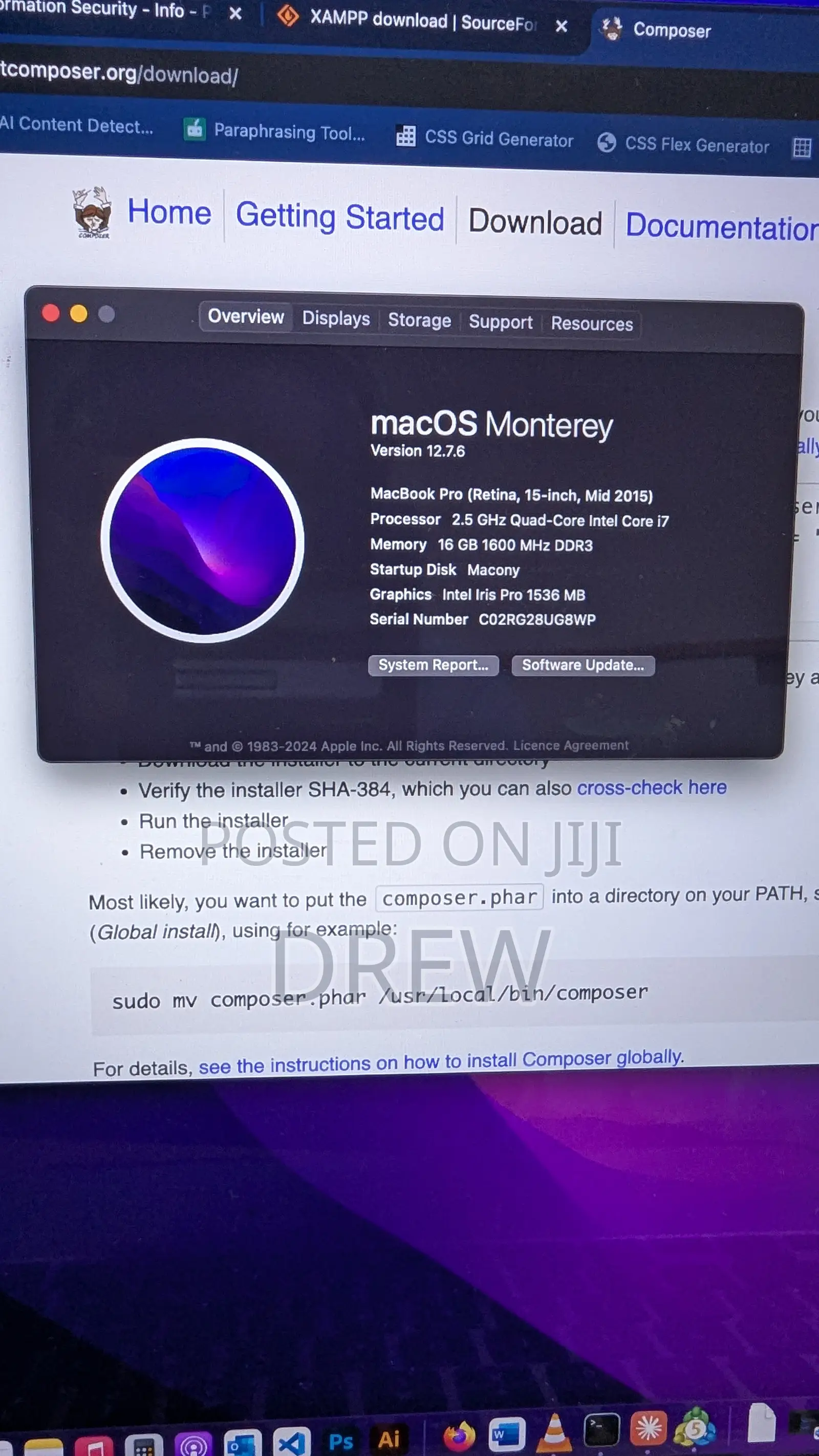 Laptop Apple MacBook 2015 16GB Intel Core i7 SSD 512GB