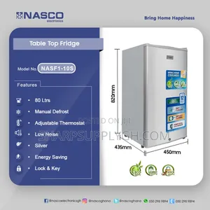 Nasco 80l Table Top Refrigerator