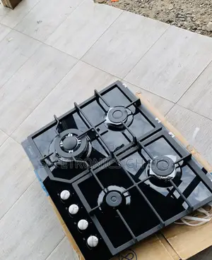 Neatly Boxed Midea 60cm 4 Burner Gas Hob| Black Glass [60GJ084]