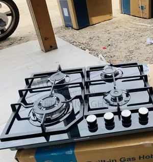 Shop Perfect Midea 60cm 4 Burner Gas Hob| Black Glass [60GJ084]