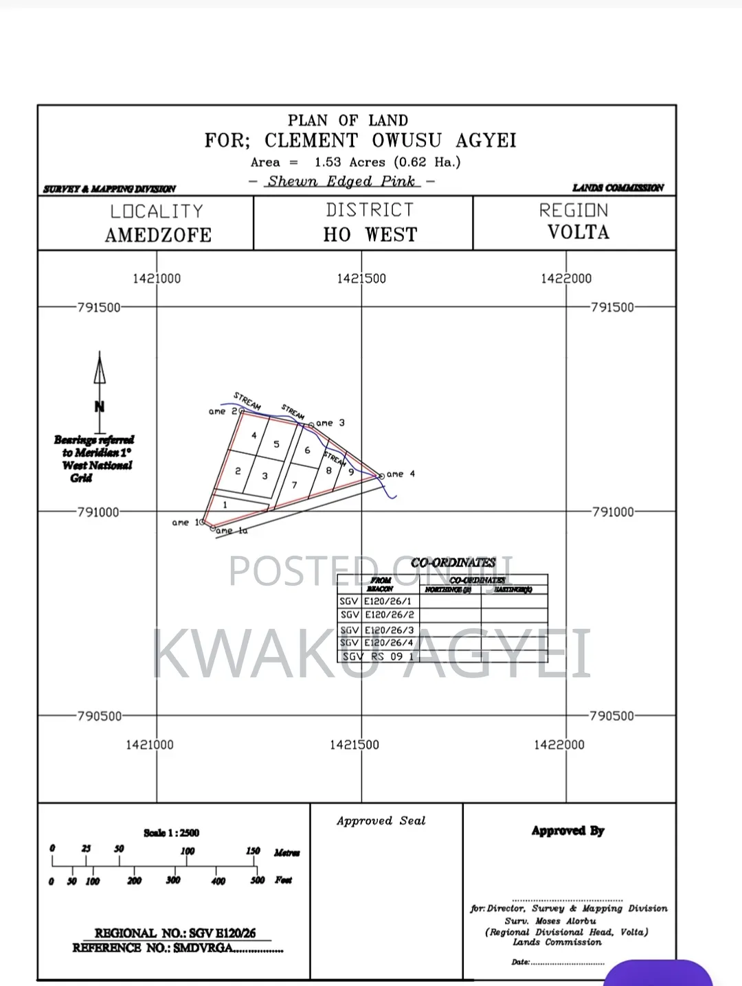 1.53 Acres of Land for Sale at Amedzofe, Volta Region