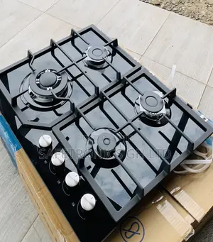 Super Original Midea 60cm 4 Burner Gas Hob| Black Glass [60GJ084]