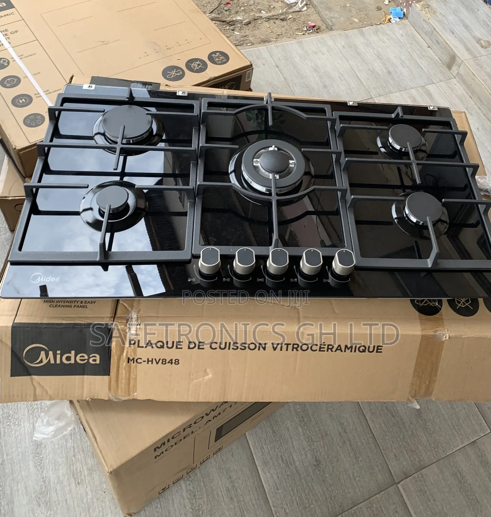 Best Reliable Built-in Midea 5 Burner Gas Hob - 90cm (90GQ095)