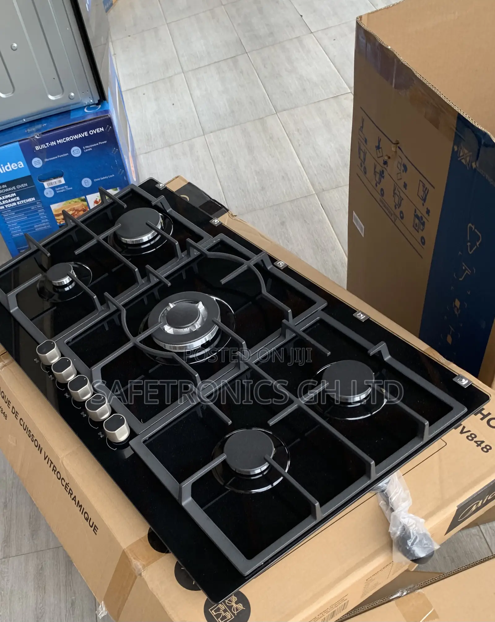 Correct Best Built-in Midea 5 Burner Gas Hob - 90cm (90GQ095)