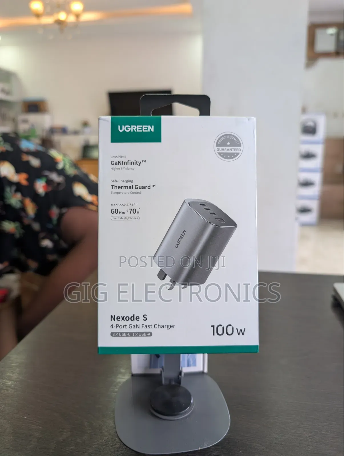 Ugreen Fast Charger Nexode S 100W 4-Port GaN (Uk Adapter)
