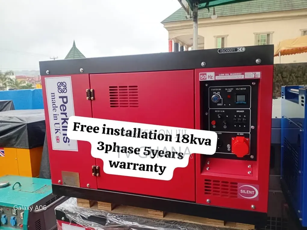 Perkins 18kVA 3-Phase Diesel Generator – Silent Key Start Genset18kva