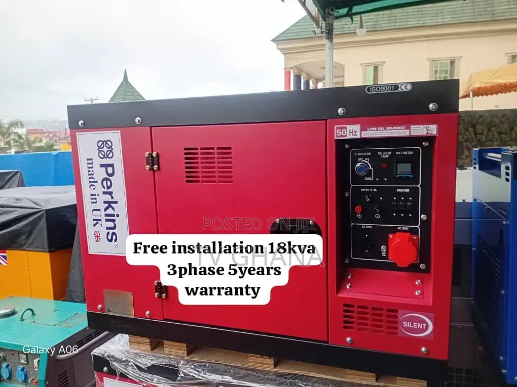 Perkins 18kVA 3-Phase Diesel Generator – Silent Key Start Genset18kva