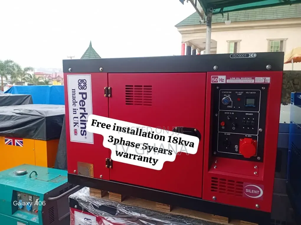 Perkins 18kVA 1500RPM 3-Phase Diesel Generator for Sale
18kva