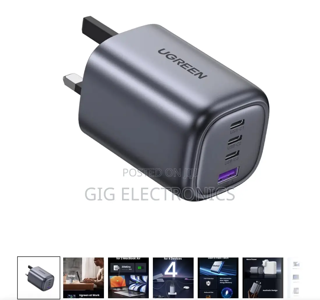 Ugreen Fast Charger Nexode S 100W 4-Port GaN (Uk Adapter)