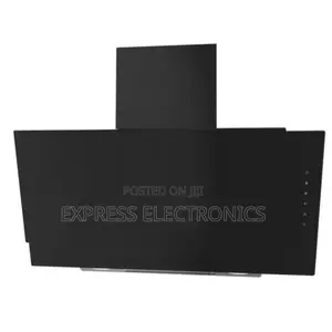Ultra Midea 90cm Angled Cooker Hood W/ Black Tempered Glass