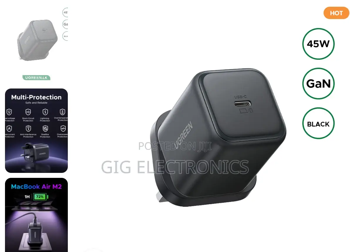 UGREEN 45W Type-C GaN Fast Charger UK