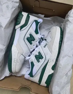 New Balance 550 "White/Team Forest Green" Sneakers