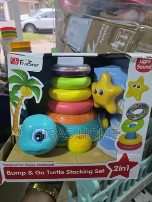 2in1 Bump Go Crawling Stackable Turtle Light Sound 6-12months