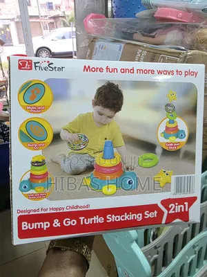 2in1 Bump Go Crawling Stackable Turtle Light Sound 6-12months