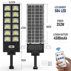 12000 Lumens 504 LED Solar Outdoor Motion Sensor Light -