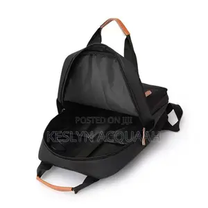 School Backpack With USB Slot-Black’ 711070