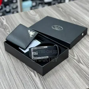 Luxury Men’s Belt Wallet Gift Set –Premium Leather Style in Gift Box