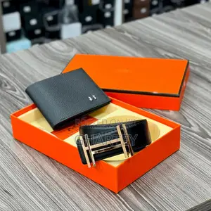 Luxury Men’s Belt Wallet Gift Set - Designer Belts Wallets