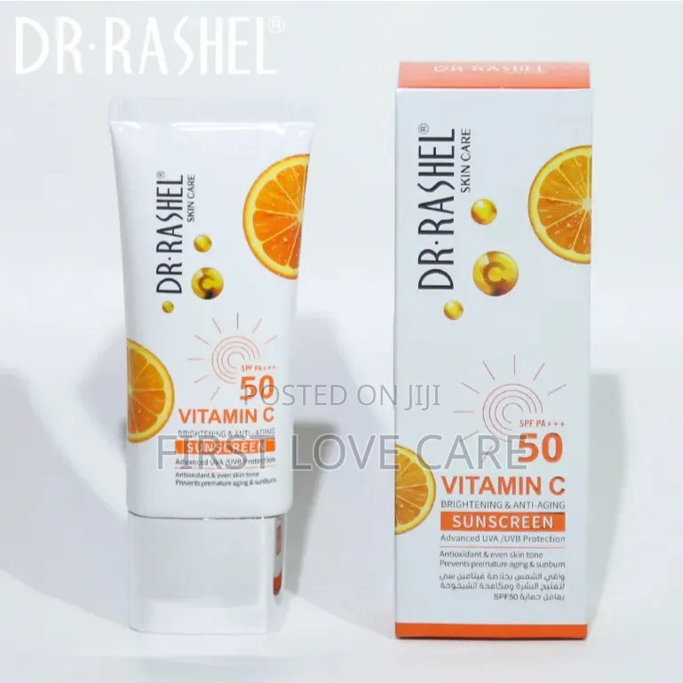 Dr Rashel SPF 50 P+ Vitamin C Brightening Anti - Aging Sunscreen
