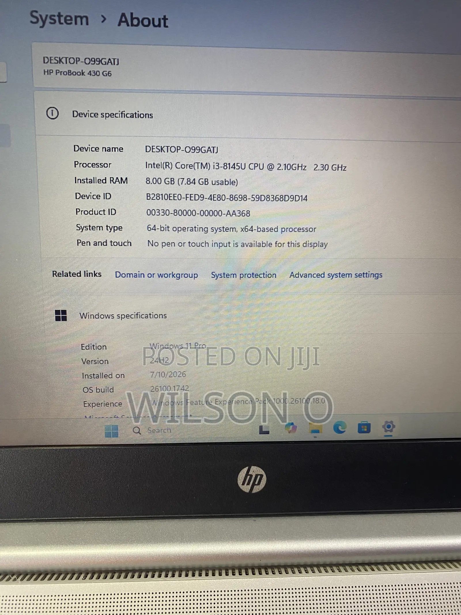Laptop HP ProBook 430 G6 8GB Intel Core i3 SSD 256GB