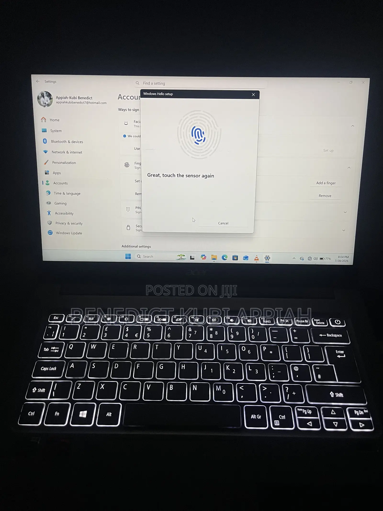 Laptop Acer Swift 3 8GB AMD Ryzen 5 SSD 1T