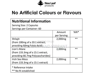 Shilijat, Sea Moss and Lions Mane Capsules, 6000mg High Strength Cap
