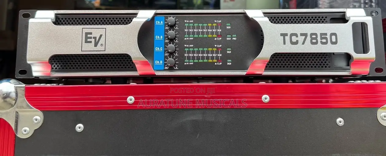 Electro-Voice (EV) TC7850 Professional 4-Channel Power Amplifier.
