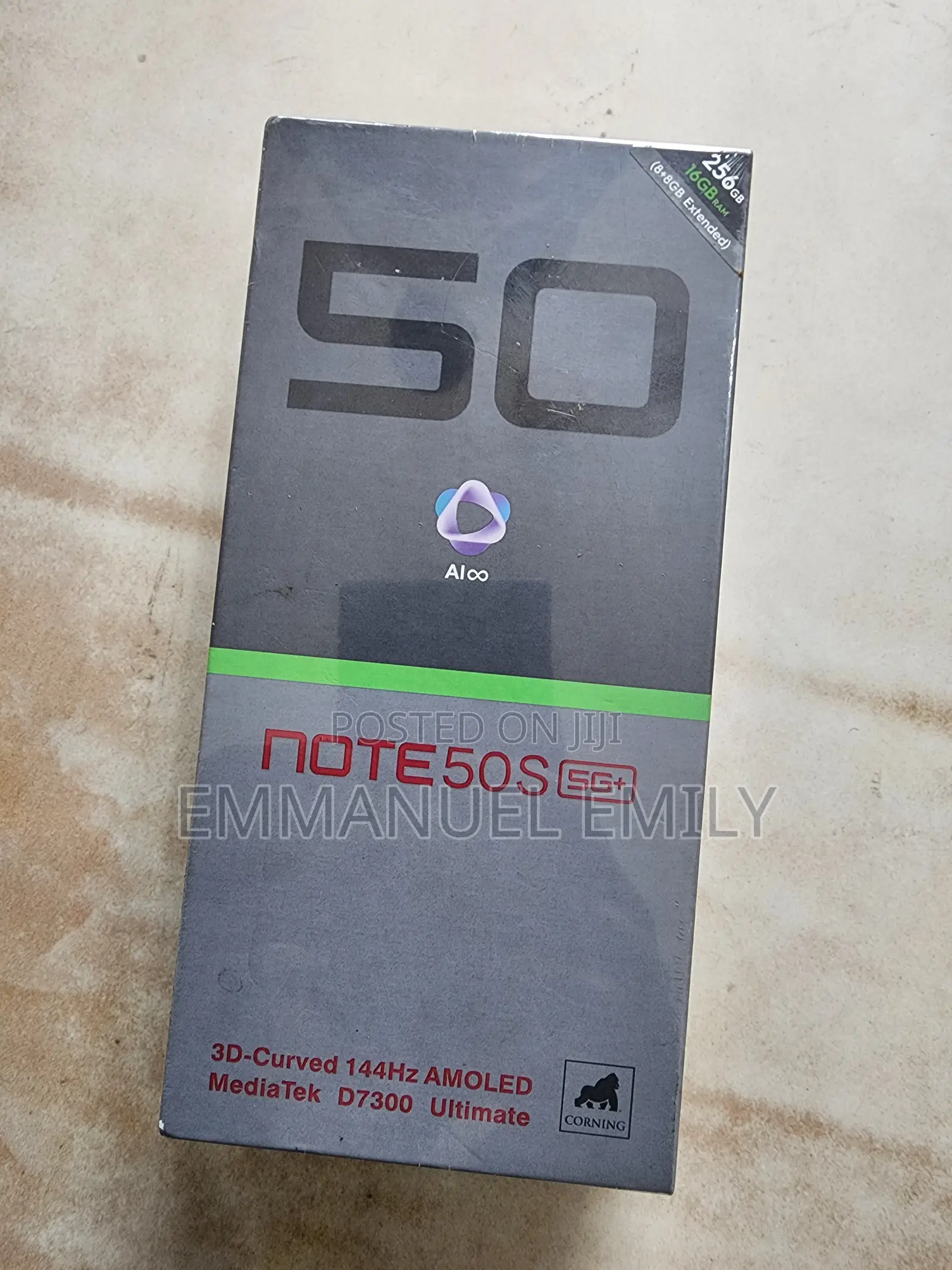 New Infinix Note 50s 256 GB Black