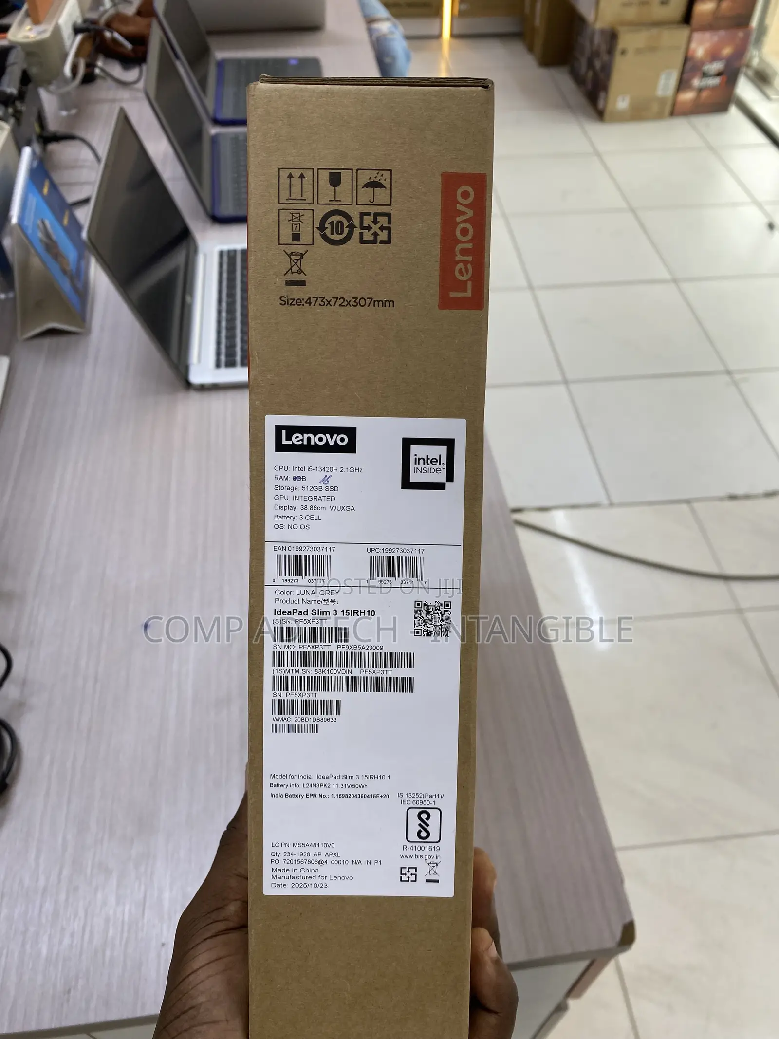 New Laptop Lenovo Ideapad 3 8GB Intel Core i5 SSD 512GB