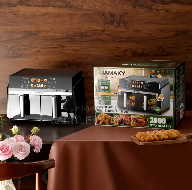 Dual Basket Digital Air Fryer 12L