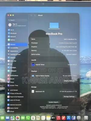 Laptop Apple MacBook Pro 2019 32GB Intel Core i9 SSHD (Hybrid) 1T