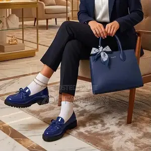 Ladies Classic Loafers Shoe and Bag