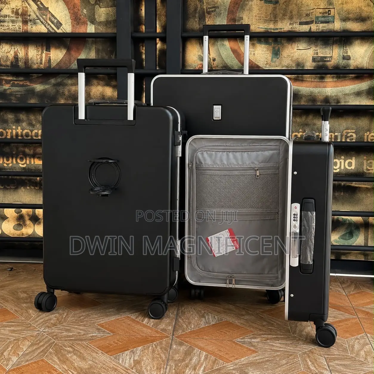 Full 3 Piece Luggage With Anti Theft Features