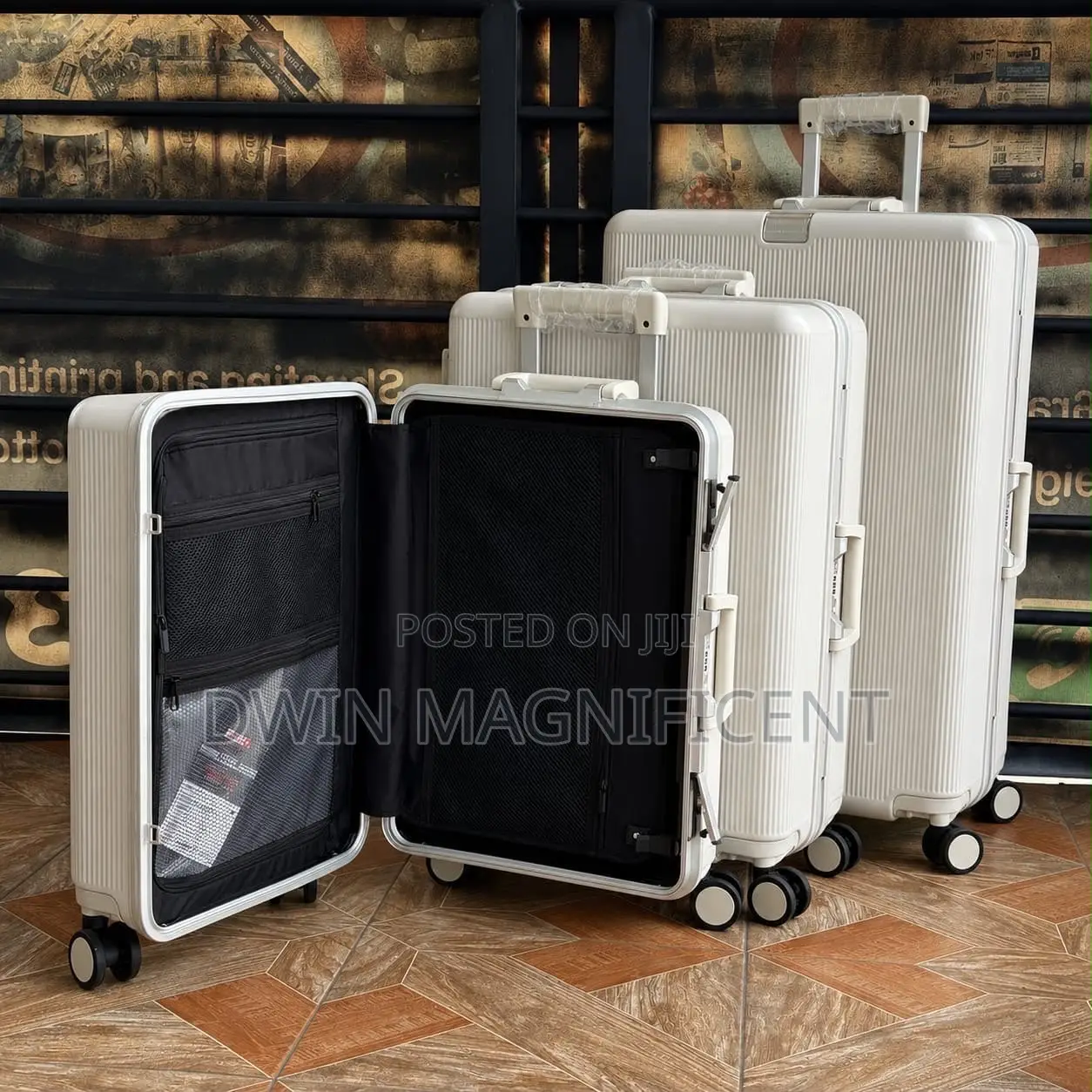 Full 3 Piece Luggage With Anti Theft Features