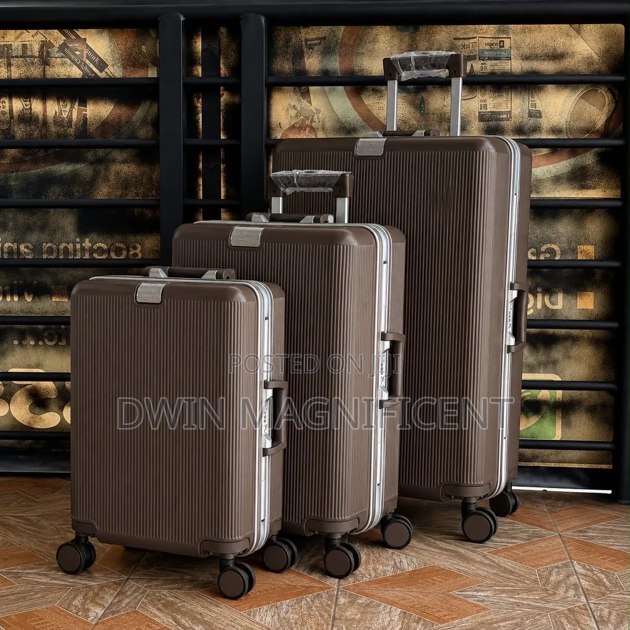 Full 3 Piece Luggage With Anti Theft Features