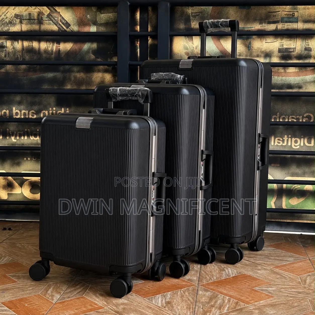 Full 3 Piece Luggage With Anti Theft Features
