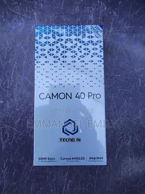 New Tecno Camon 40 Pro 5G 256 GB Black
