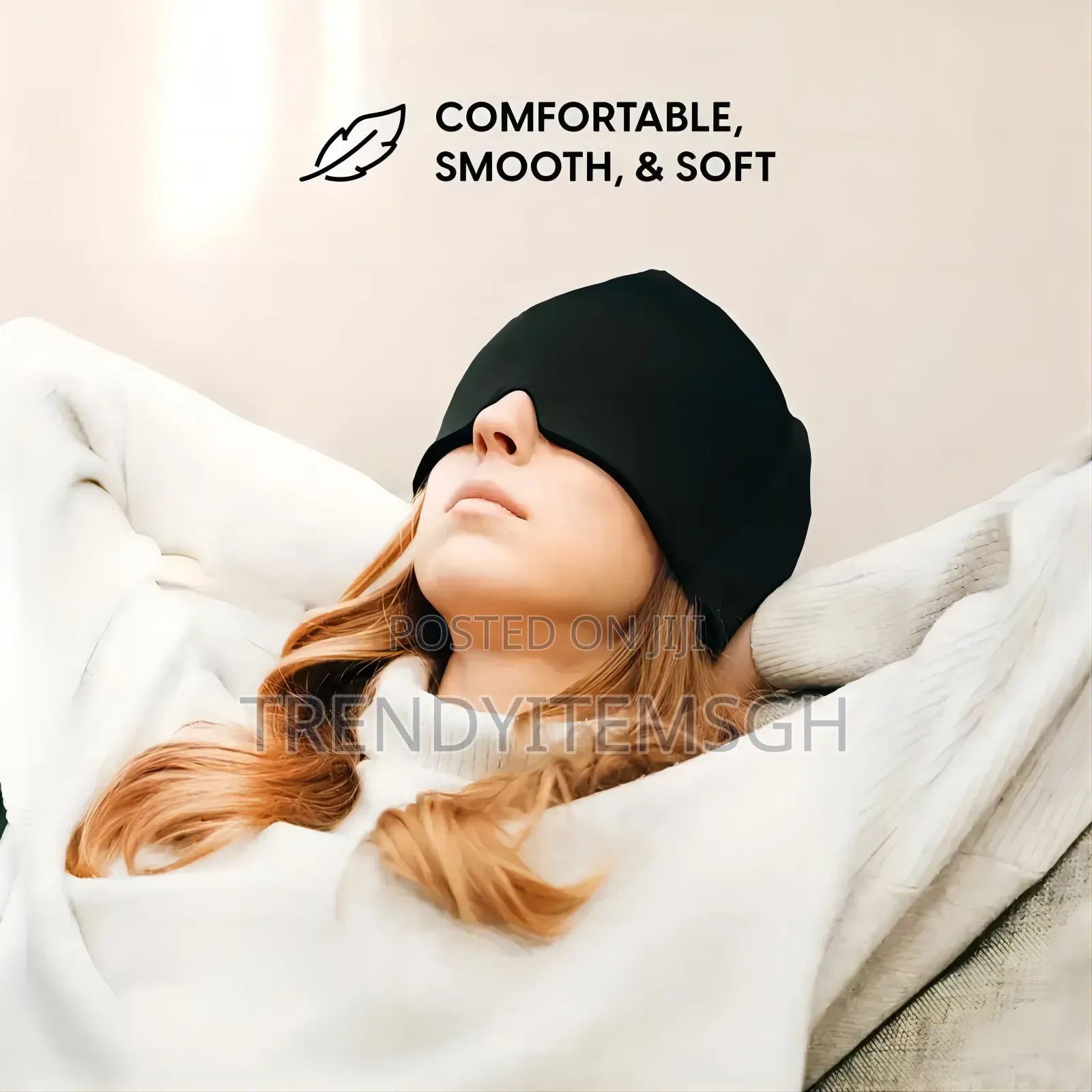 Instant Cooling Headache Relief Cap – Migraine Stress Relief Gel Har