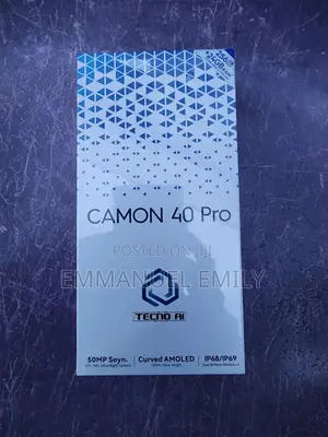 New Tecno Camon 40 Pro 5G 256 GB Black