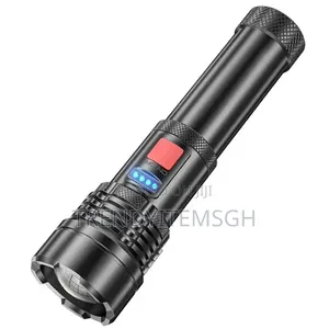 Green Lyca Portable Rechargeable Flashlight – 300 Lumens LED Torch