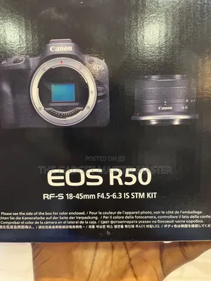 Canon Eos R50 Mirrorless Camera With 18-45mm Lens