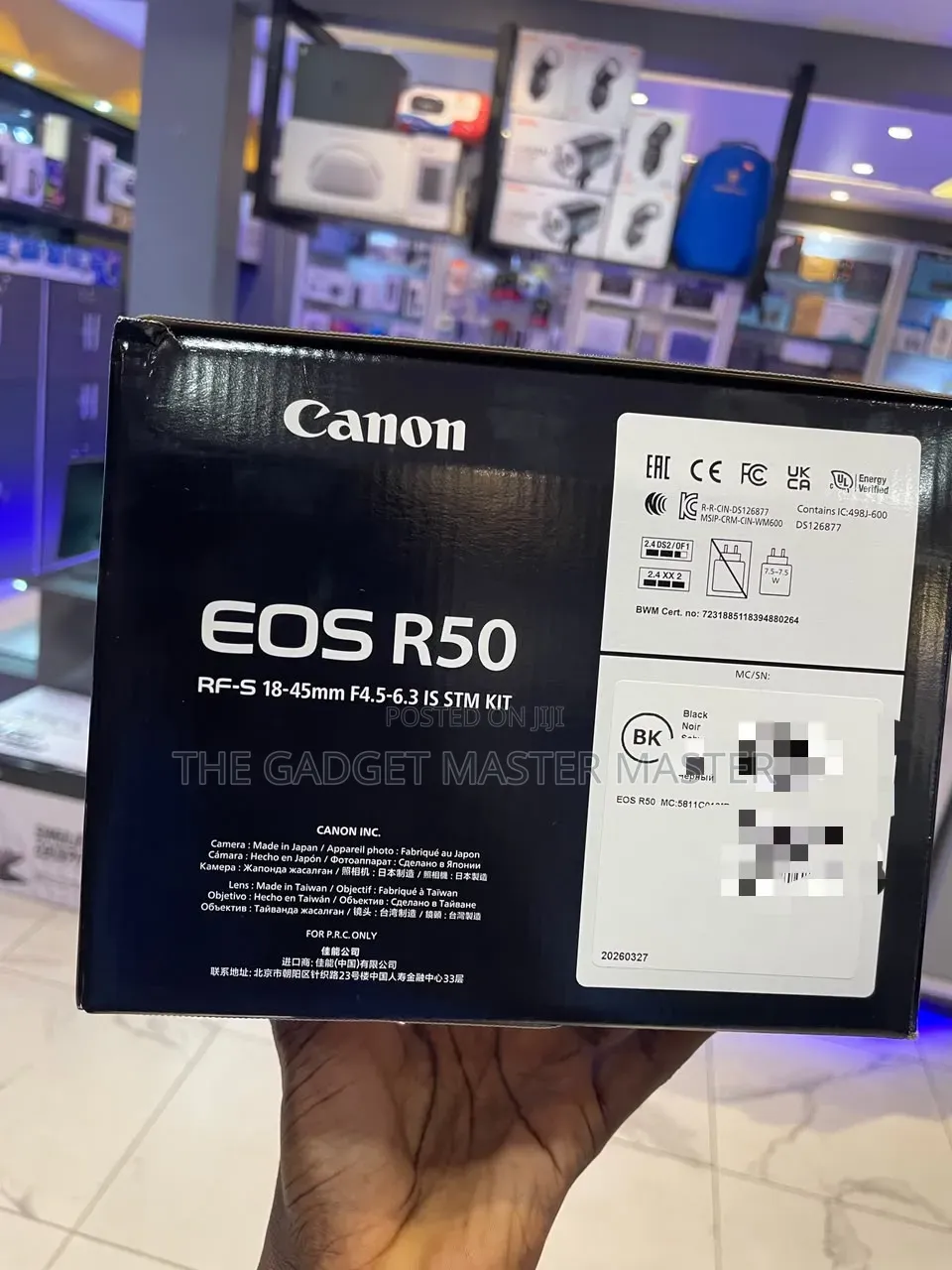 Canon Eos R50 Mirrorless Camera With 18-45mm Lens